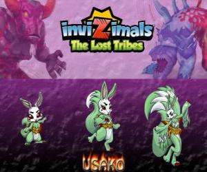 Puzzle de Usako, última evolución. Invizimals Las Tribus Perdidas. La misteriosa bailarina es una bella espía invizimal