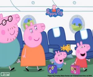 Puzzle de Vacaciones familia Peppa Pig