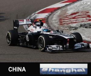 Puzzle de Valtteri Bottas - Williams - Shanghai 2013