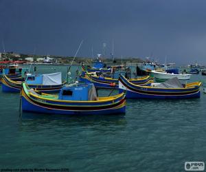 Puzzle de Varias barcas de pescadores