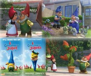 Puzzle de Varias imagenes de Gnomeo y Julieta
