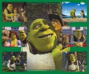 Puzzle de Varias imagenes de Shrek