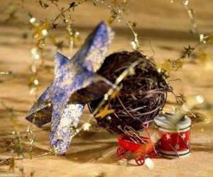 Puzzle de Varios adornos de Navidad