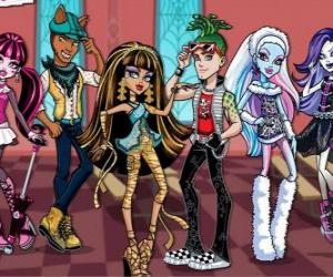 Puzzle de Varios personajes de Monster High