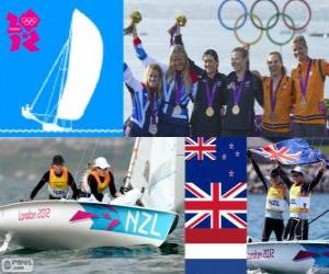 Puzzle de Vela 470 femenino Londres12