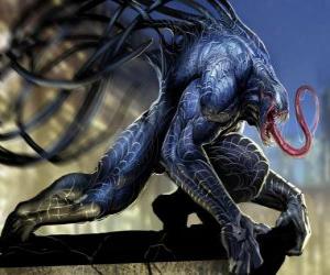 Puzzle de Venom es una forma de vida simbionte y uno de los enemigos más peligrosos para Spiderman