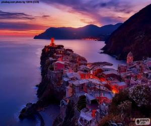 Puzzle de Vernazza, Italia