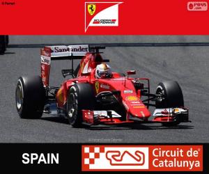 Puzzle de Vettel G.P España 2015
