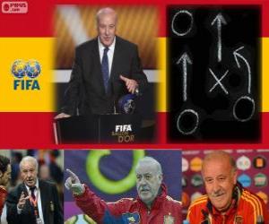 Puzzle de Vicente del Bosque entrenador del Año FIFA 2012 de fútbol masculino