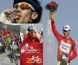 Puzzle de Vicenzo Nibali (Liquigas) campeón, de la Vuelta a España 2010