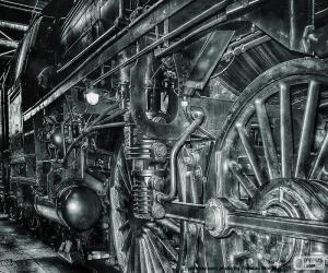 Puzzle de Viejo tren de vapor