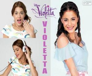 Puzzle de Violetta una chica luminosa y llena de vida