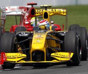 Puzzle de Vitaly Petrov - Renault - Montreal 2010