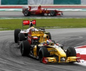 Puzzle de Vitaly Petrov - Renault - Sepang 2010