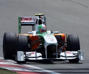 Puzzle de Vitantonio Liuzzi - Force India - Shanghai 2010