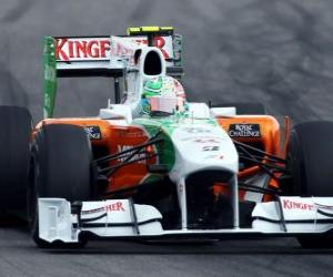 Puzzle de Vitantonio Liuzzi - Force India - Hockenheim 2010