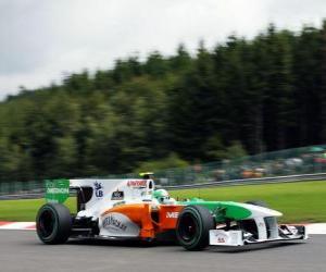 Puzzle de Vitantonio Liuzzi - Force India - Spa-Francorchamps 2010