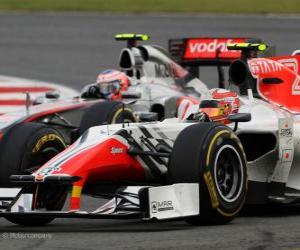 Puzzle de Vitantonio Liuzzi - HRT - Silverstone 2011