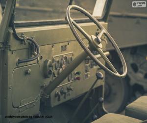 Puzzle de Volante de un Jeep Willys