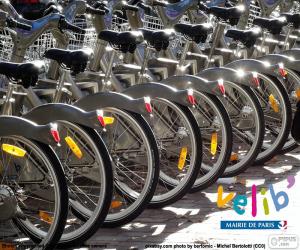 Puzzle de Vélib', París