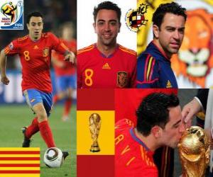Puzzle de Xavi Hernández (La batuta) mediocampista Selección Española