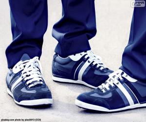 Puzzle de Zapatillas deportivas azules