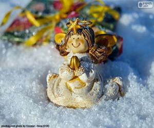 Puzzle de Ángel de Navidad, rezando