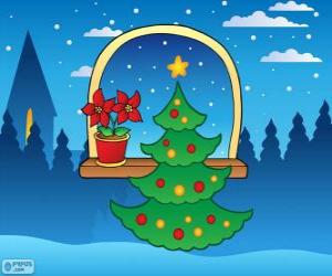 Puzzle de Árbol de Navidad decorado