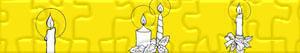 Puzzles de Velas navideñas