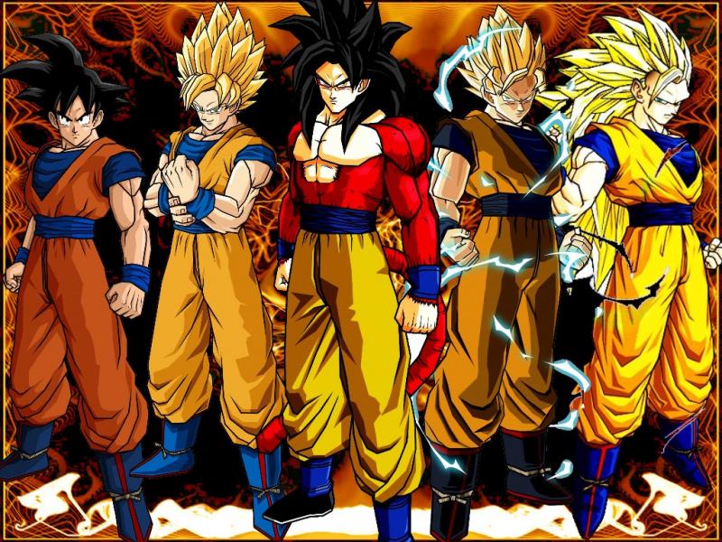 Puzzle de Goku en todas sus fases de saiyajin , rompecabezas de Puzzle de Goku en todas sus fases de saiyajin , rompecabezas de