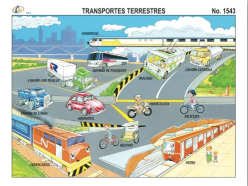 rompecabezas de medios de transporte